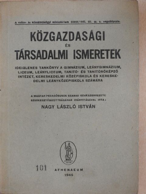 Dr. Nagy László - Közgazdasági és társadalmi ismeretek [antikvár]