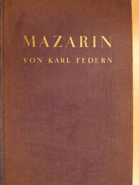 Karl Federn - Mazarin [antikvár]