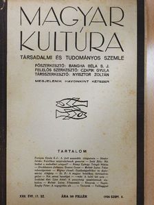 Ijjas Antal - Magyar Kultúra 1935. szeptember 5. [antikvár]
