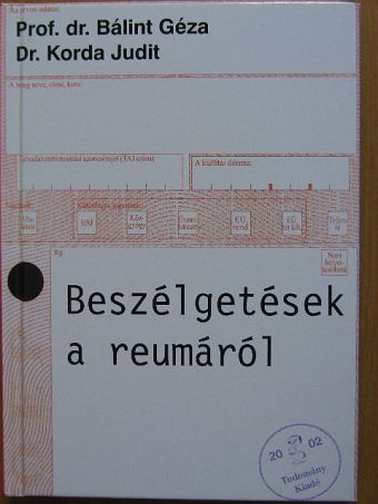 Dr. Korda Judit - Beszélgetések a reumáról [antikvár]