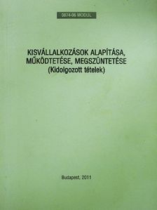 Bacsa Dorottya - Kisvállalkozások alapítása, működtetése, megszüntetése [antikvár]