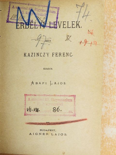 Kazinczy Ferenc - Erdélyi levelek [antikvár]