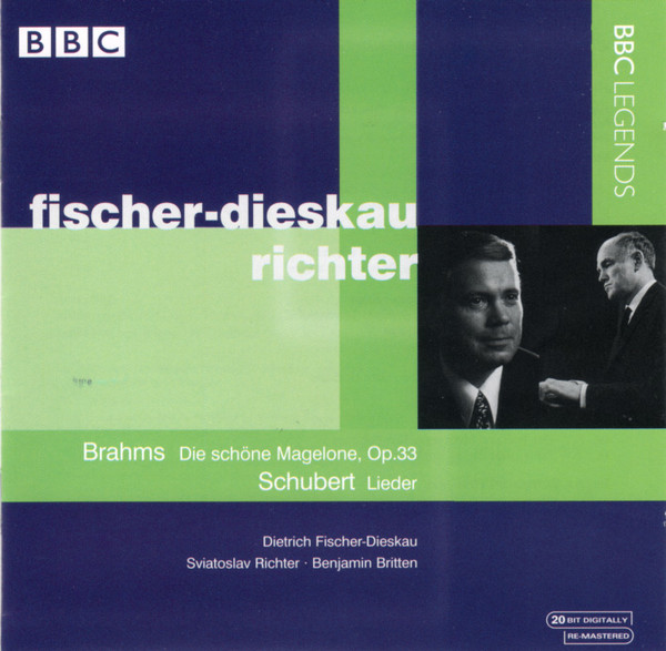 BRAHMS - SCHUBERT - DIE SCHÖNE MAGELONE, LIEDER CD FISCHER-DISKAU