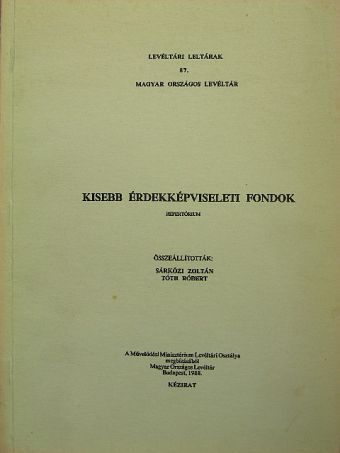 Kisebb érdekképviseleti fondok [antikvár]