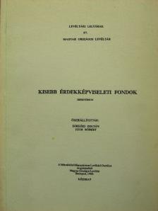Kisebb érdekképviseleti fondok [antikvár]