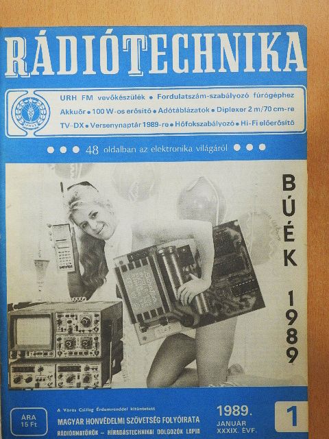 Békei Ferenc - Rádiótechnika 1989. január-december [antikvár]