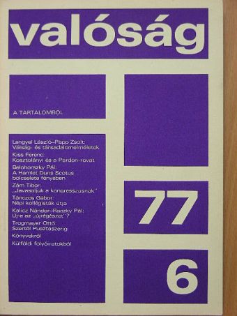 Andorka Rudolf - Valóság 1977. június [antikvár]