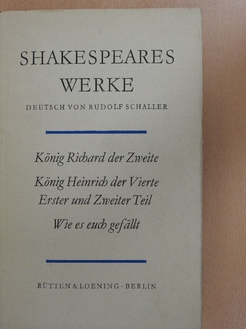 William Shakespeare - Shakespeares Werke [antikvár]