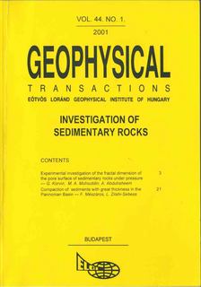 Hegybíró Zsuzsanna - Geophysical Transactions vol. 44. no. 1. [antikvár]