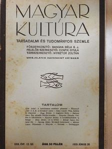 Balassa Imre - Magyar Kultúra 1935. június 20.. [antikvár]