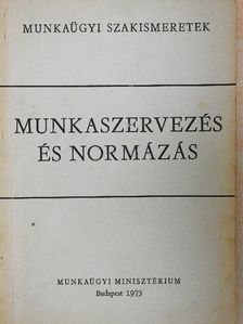 Rummel István - Munkaszervezés és normázás [antikvár]