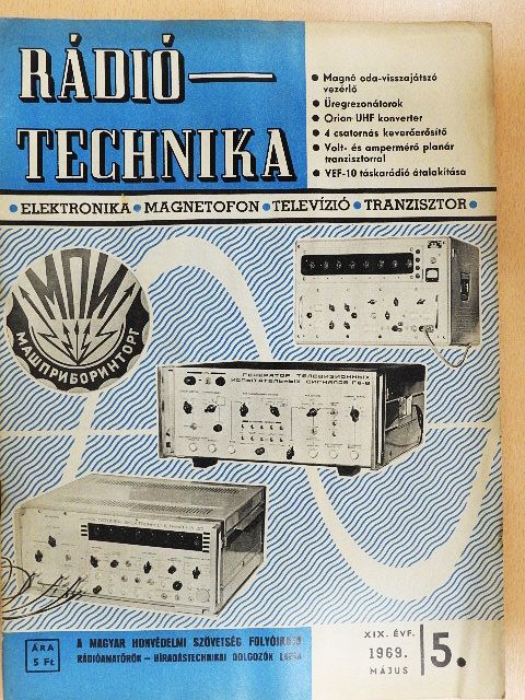 Farkas Ferenc - Rádiótechnika 1969. május [antikvár]