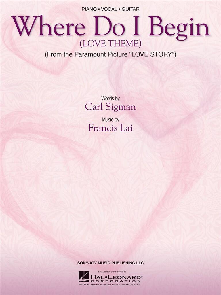 LAI, FRANCIS - WHERE DO I BEGIN (LOVE THEME) FROM THE PARAMOUNT PICTURE "LOVE STORY"