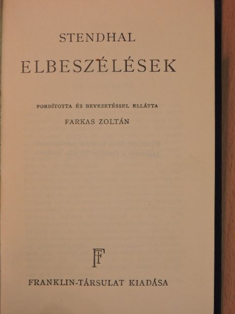 Henri Beyle - Elbeszélések [antikvár]