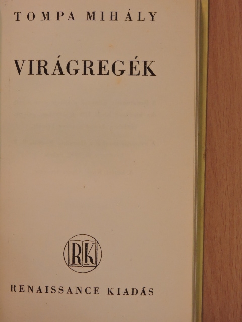 Tompa Mihály - Virágregék [antikvár]