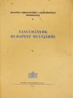 Asztalos Miklós - Tanulmányok Budapest multjából V. [antikvár]