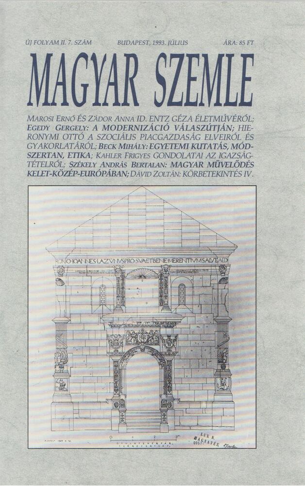 Kodolányi Gyula - Magyar Szemle 1993. július [antikvár]