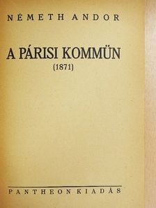 Németh Andor - A párisi kommün [antikvár]