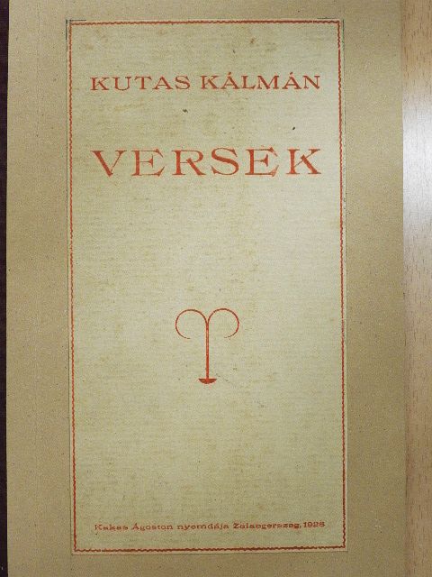 Kutas Kálmán - Versek [antikvár]