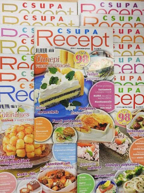 Csupa Recept  2014-2019. (vegyes számok) (15 db) [antikvár]
