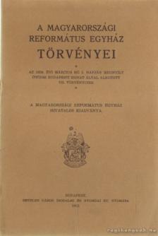 A magyarországi református egyház törvényei (kivonat) [antikvár]
