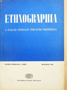 Andrásfalvy Bertalan - Ethnographia 1972/4. [antikvár]
