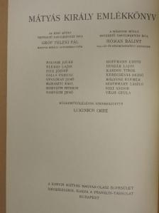 Balogh Jolán - Mátyás király emlékkönyv I-II. [antikvár]
