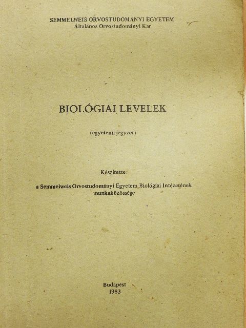 Biológiai levelek [antikvár]
