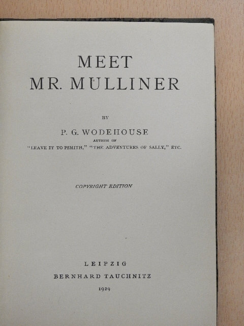 P. G. Wodehouse - Meet Mr. Mulliner [antikvár]