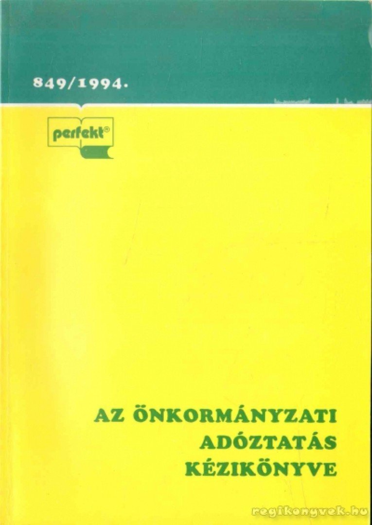 Az önkormányzati adóztatás kézikönyve [antikvár]