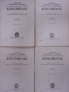Bónis György - A Magyar Tudományos Akadémia Társadalmi-Történeti Tudományok Osztályának közleményei 1956/1-4. [antikvár]