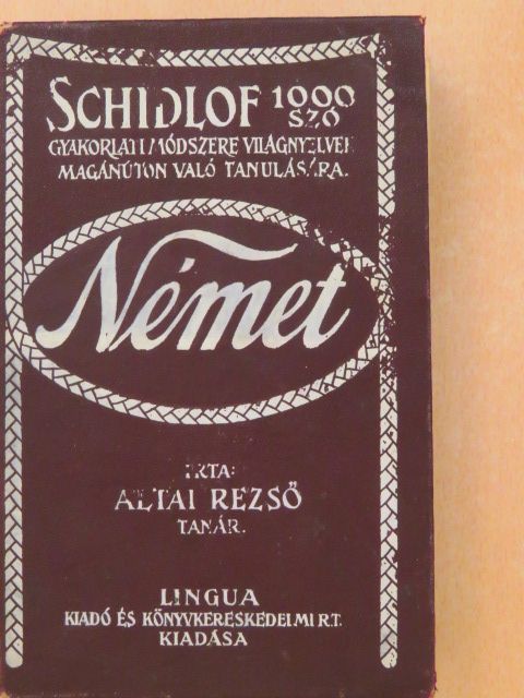 Altai Rezső - Schidlof gyakorlati módszere - Német 1-10. füzet [antikvár]