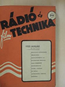 Rádió és filmtechnika 1950. január-december [antikvár]