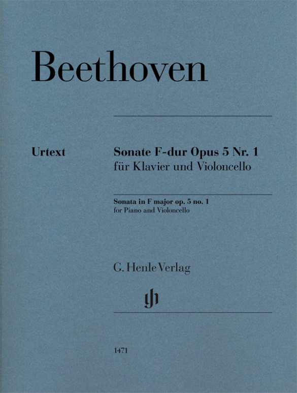 BEETHOVEN - SONATE F-DUR OP.5 NR.1 FÜR KLAVIER UND VIOLONCELLO