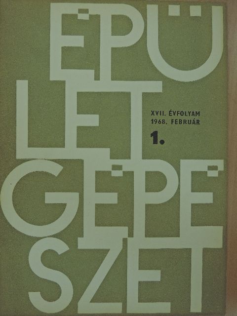 Dezső János - Épületgépészet 1968/1. [antikvár]