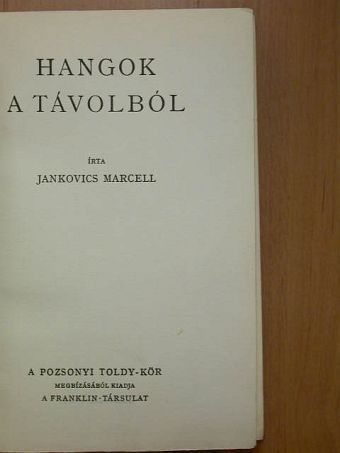 Jankovics Marcell - Hangok a távolból [antikvár]