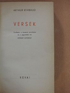 Arthur Rimbaud - Versek [antikvár]