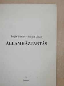 Balogh László - Államháztartás [antikvár]