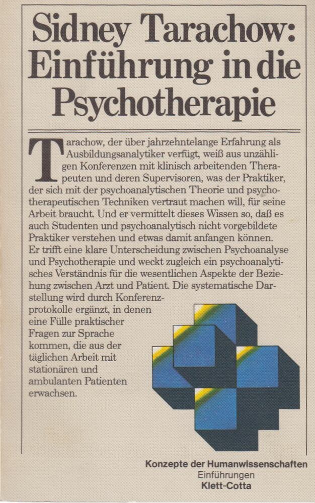Sidney Tarachow - Einführung in die Psychotherapie [antikvár]