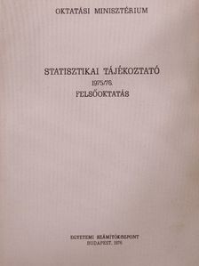 Statisztikai tájékoztató [antikvár]