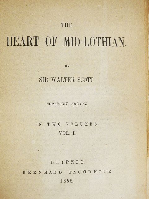 Sir Walter Scott - The Heart of Mid-Lothian I-II. [antikvár]