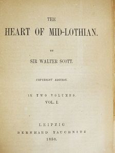 Sir Walter Scott - The Heart of Mid-Lothian I-II. [antikvár]