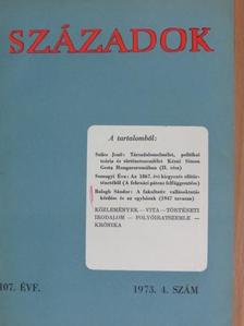 Balogh Sándor - Századok 1973/4. [antikvár]