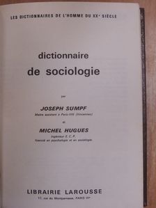 Dictionnaire de sociologie [antikvár]