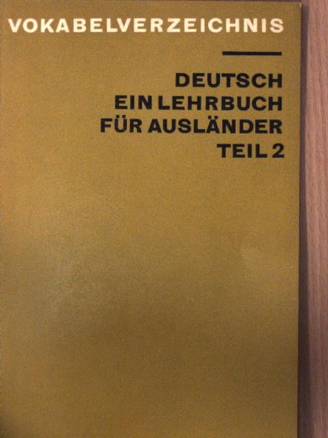 Eleonore Jerchel-Prokopowa - Vokabelverzeichnis Deutsch Ein Lehrbuch Für Ausländer Teil 2 [antikvár]