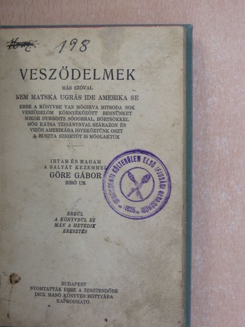 Göre Gábor - Veszödelmek [antikvár]