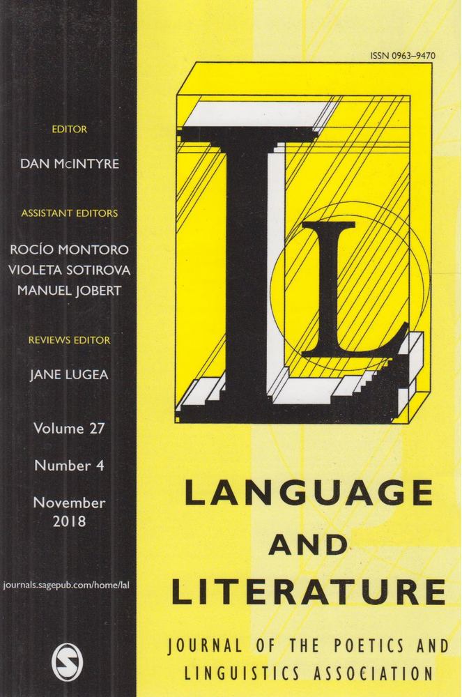 Dan McIntyre - Language and Literature Volume 27 Number 4, November 2018 [antikvár]