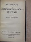 Ricardo Dávid - A közgazdaság és adózás alapelvei [antikvár]