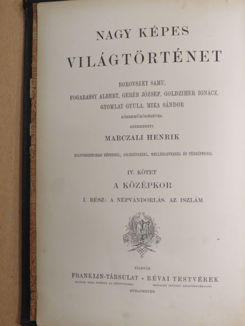 Borovszky Samu - Nagy képes világtörténet IV. [antikvár]