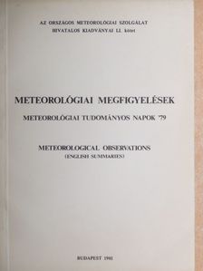 Faragó Tibor - Meteorológiai megfigyelések [antikvár]